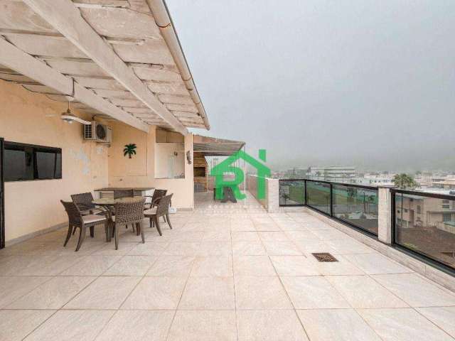 Cobertura Penthouse, 2 Dormitórios (1 suíte), 1 vaga, lazer privativo- Enseada - Guarujá/SP