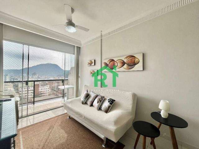 Apartamento com 1 dormitório à venda, 55 m² por R$ 340.000 - Enseada - Guarujá/SP