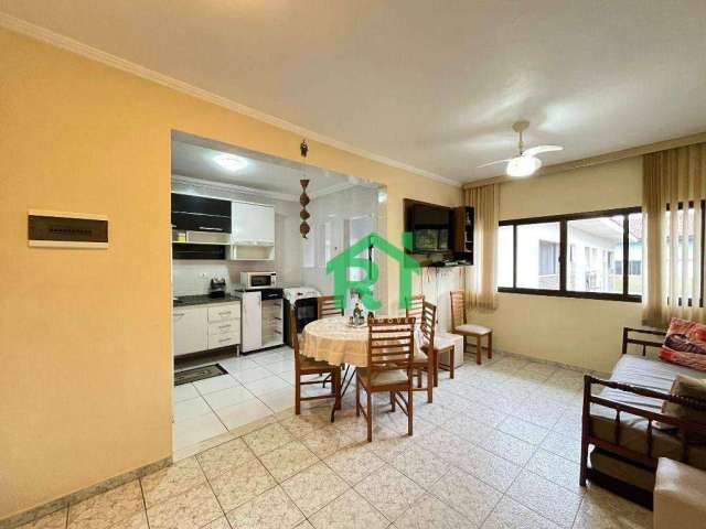 Apartamento Beira Mar, 2 Dormitórios (1 Suíte), 1 Vaga, Tombo, Guarujá/SP