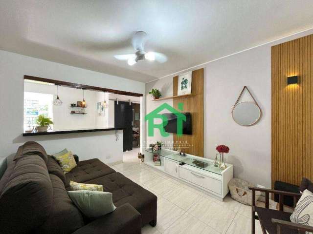 Apartamento com 2 Dormitórios (1 Suíte), 1 Vaga, Área de Lazer, Tombo, Guarujá/SP