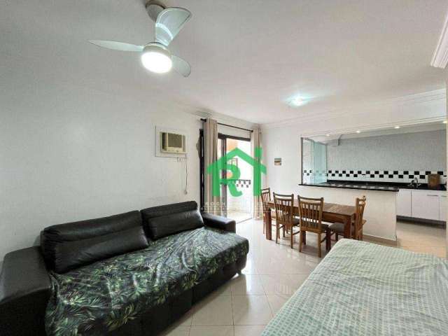 Apartamento Reformado, 1 Dormitório, 1 Vaga, Tombo, Guarujá/SP