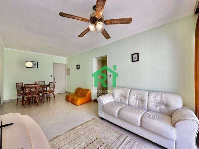 Apartamento com 3 dormitórios, 1 vaga, lazer, Enseada, Guarujá/SP.