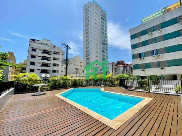 Apartamento Beira mar com 3 dormitórios à venda, Varanda Gourmet, Lazer, Piscina- Jardim Praiano - Guarujá/SP