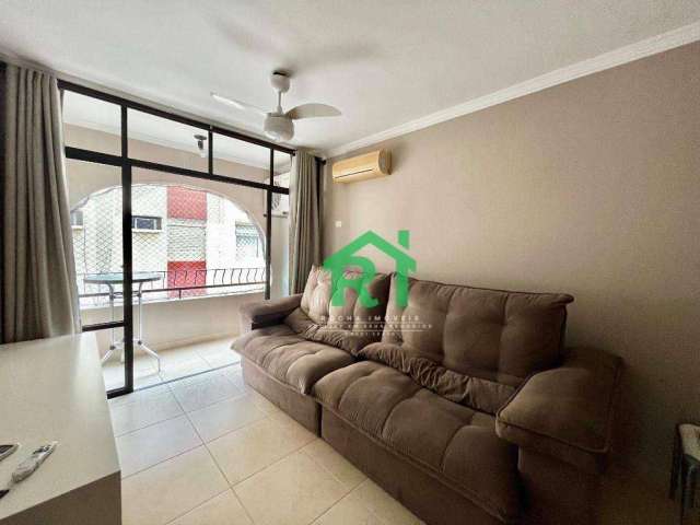 Apartamento com 3 dormitórios, 100 m² - venda por R$ 470.000,00 ou aluguel por R$ 3.500,00/mês - Enseada - Guarujá/SP