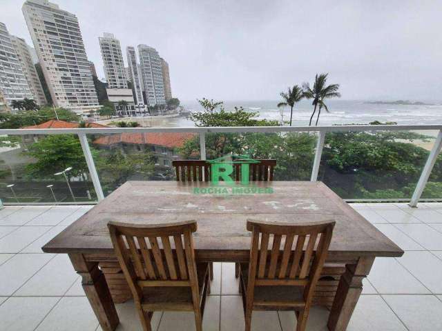 Apartamento Frente Mar, 4 Dormitórios (2 Suítes), 2 Vagas, Área de Lazer, Pitangueiras, Guarujá/SP