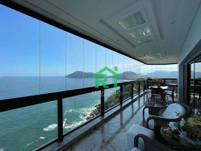 Apartamento Frente Mar, 4 Dormitórios (4 Suítes), 3 Vagas, Área de Lazer, Jardim Astúrias, Guarujá/SP