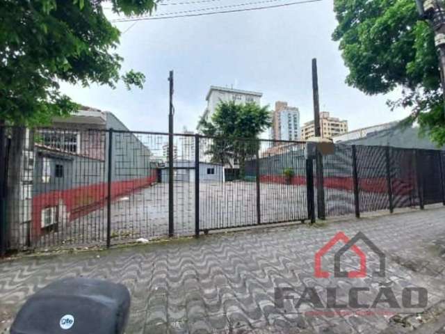 Terreno comercial para alugar na Avenida Doutor Pedro Lessa, 1234, Aparecida, Santos por R$ 8.000