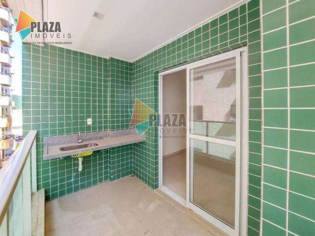 Apartamento com 2 dormitórios para alugar, 65 m² por R$ 3.300,00/mês - Canto do Forte - Praia Grande/SP
