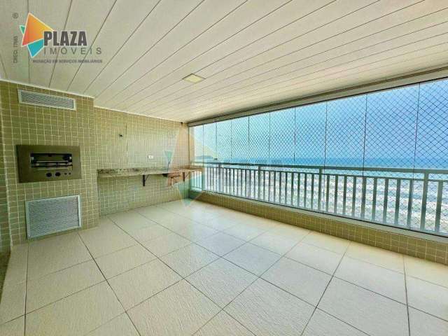 Apartamento com 3 dormitórios para alugar, 163 m² por R$ 7.000,00/mês - Aviação - Praia Grande/SP