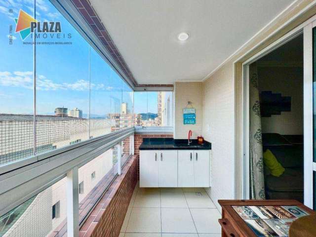 Apartamento com 2 dormitórios à venda, 61 m² por R$ 420.000,00 - Vila Guilhermina - Praia Grande/SP