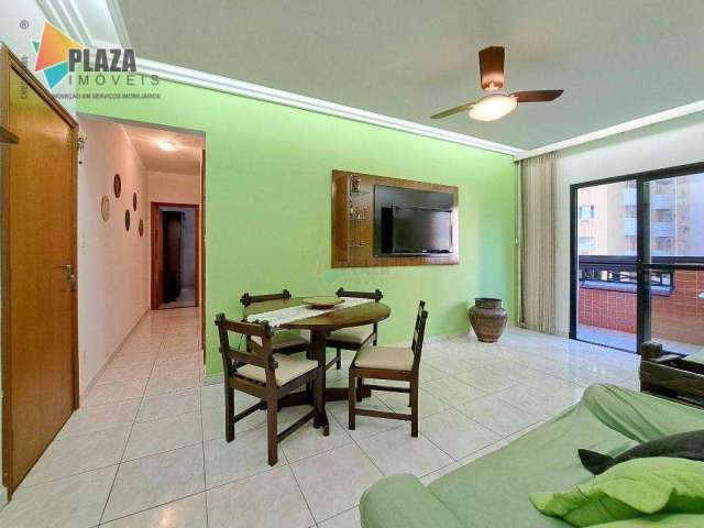 Apartamento com 2 dormitórios para alugar, 87 m² por R$ 3.000,00/mês - Canto do Forte - Praia Grande/SP