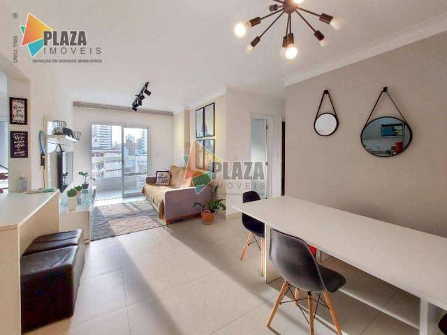 Apartamento 2 dormitórios com 1 suíte à venda, 75 m² por R$ 650.000 - Boqueirão - Praia Grande/SP