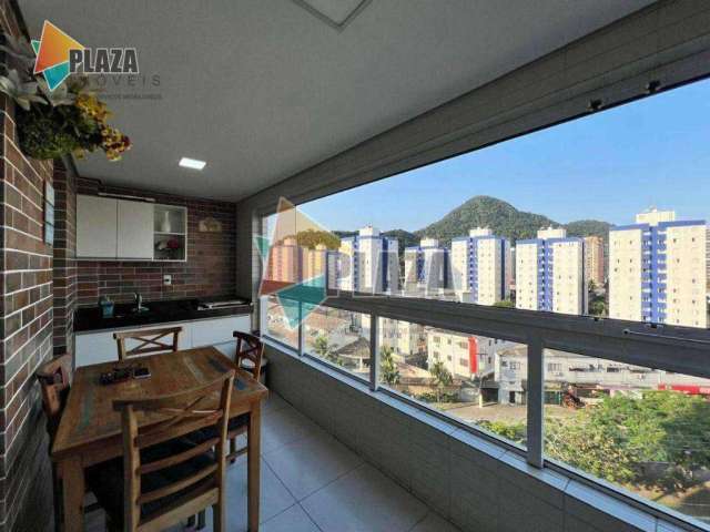 Apartamento com 2 dormitórios à venda, 66 m² por R$ 550.000,00 - Canto do Forte - Praia Grande/SP
