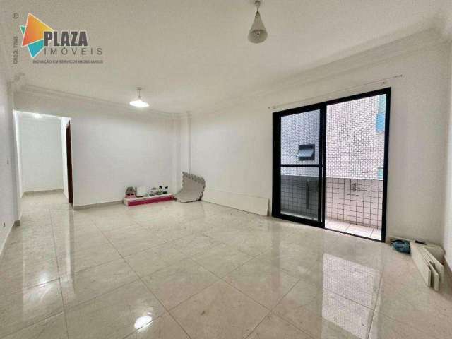 Apartamento com 2 dormitórios para alugar, 93 m² por R$ 3.000,00/mês - Vila Guilhermina - Praia Grande/SP