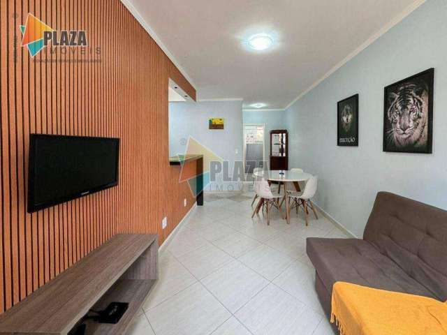 Apartamento com 1 dormitório para alugar, 59 m² por R$ 2.400,00/mês - Canto do Forte - Praia Grande/SP