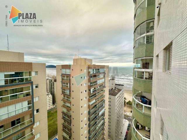 Apartamento com 2 dormitórios para alugar, 82 m² por R$ 3.500,00/mês - Aviação - Praia Grande/SP