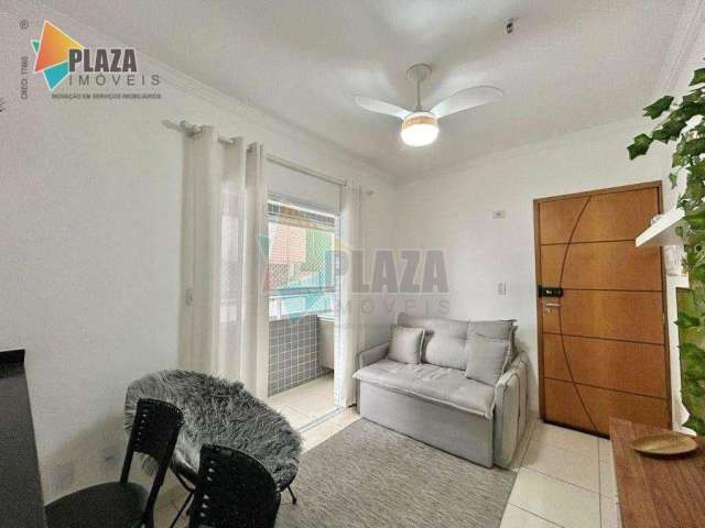 Apartamento com 1 dormitório para alugar, 40 m² por R$ 2.890,00/mês - Boqueirão - Praia Grande/SP