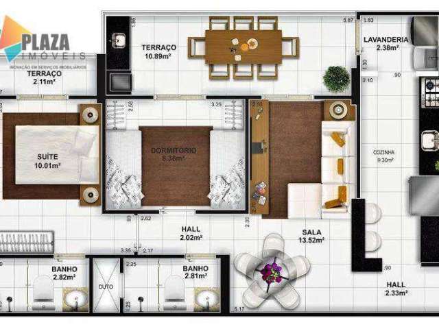 Apartamento com 1 dormitório à venda, 51 m² por R$ 400.000,00 - Tupi - Praia Grande/SP