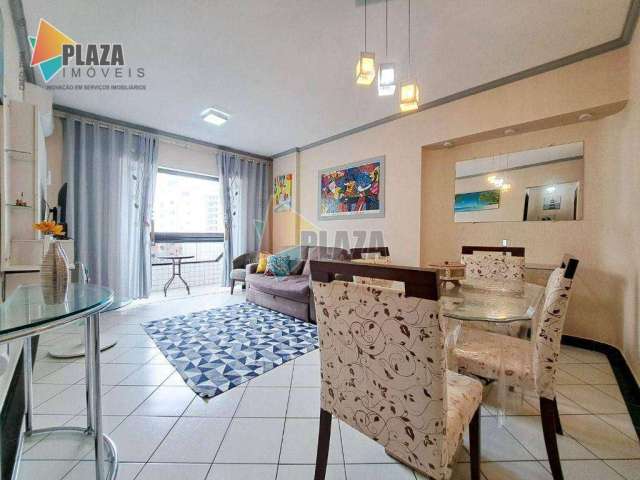 Apartamento com 2 dormitórios para alugar, 72 m² por R$ 3.500,02/mês - Canto do Forte - Praia Grande/SP