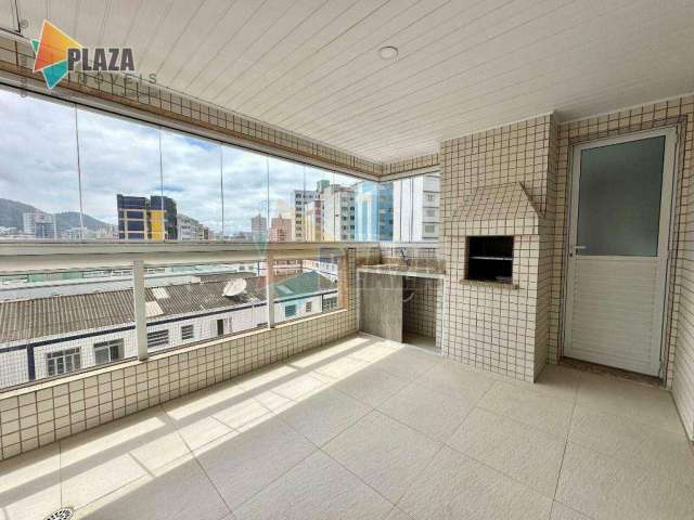 Apartamento com 2 dormitórios para alugar, 104 m² por R$ 4.500,00/mês - Boqueirão - Praia Grande/SP