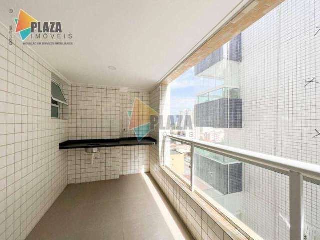 Apartamento com 2 dormitórios para alugar, 79 m² por R$ 3.100,00/mês - Caiçara - Praia Grande/SP