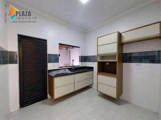 Casa com 3 dormitórios para alugar, 80 m² por R$ 3.000,00/mês - Maracanã - Praia Grande/SP