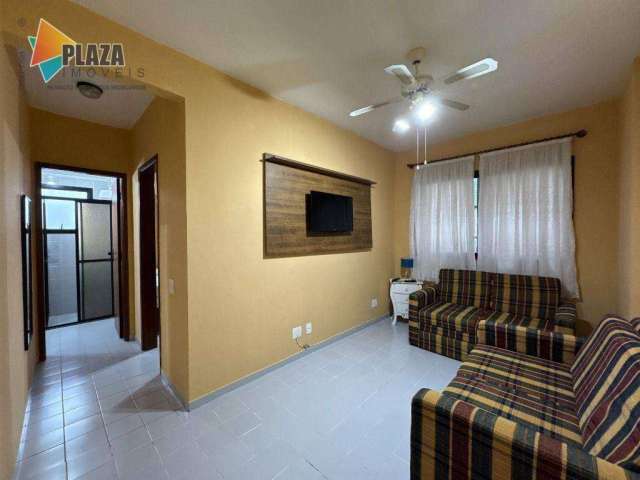 Apartamento com 1 dormitório para alugar, 52 m² por R$ 2.000,00/mês - Canto do Forte - Praia Grande/SP