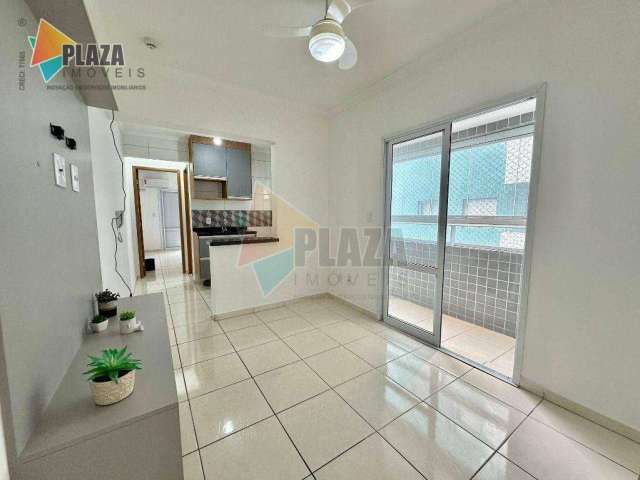 Apartamento com 1 dormitório para alugar, 39 m² por R$ 2.400,00/mês - Boqueirão - Praia Grande/SP