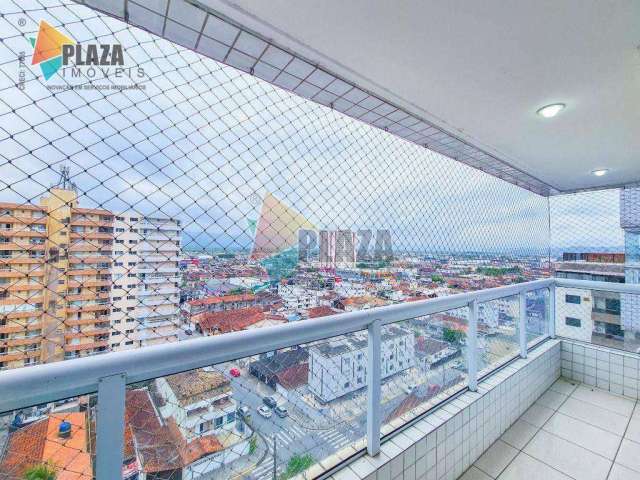 Apartamento 2 dormitórios com 1 suíte para alugar, 69 m² por R$ 3.300/mês - Tupi - Praia Grande/SP