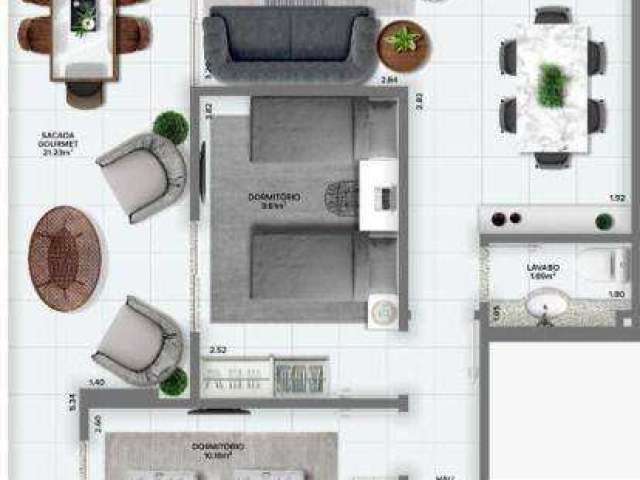 Apartamento com 3 dormitórios à venda, 115 m² por R$ 1.059.000,00 - Vila Guilhermina - Praia Grande/SP