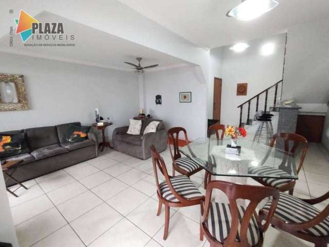 Apartamento Duplex com 3 dormitórios à venda, 159 m² por R$ 695.000,00 - Vila Guilhermina - Praia Grande/SP