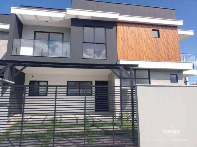 Sobrado novo com suíte e 2 dormitórios à venda, 151 m² por R$ 990.000 - Bom Retiro - Joinville/SC - analisa permuta!