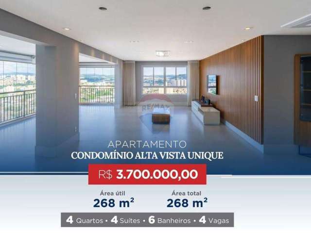 Apartamento à venda em Jundiaí - Alta Vista Unique - 4 suítes - R$ 3.700.000,00