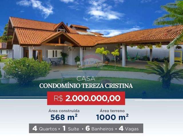 Casa térrea em Jundiaí - Condomínio Tereza Cristina - 4 suítes - R$ 2.000.000,00