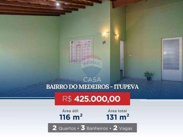 Casa à venda em Jundiaí - Medeiros - 2 quartos - R$ 425.000,00