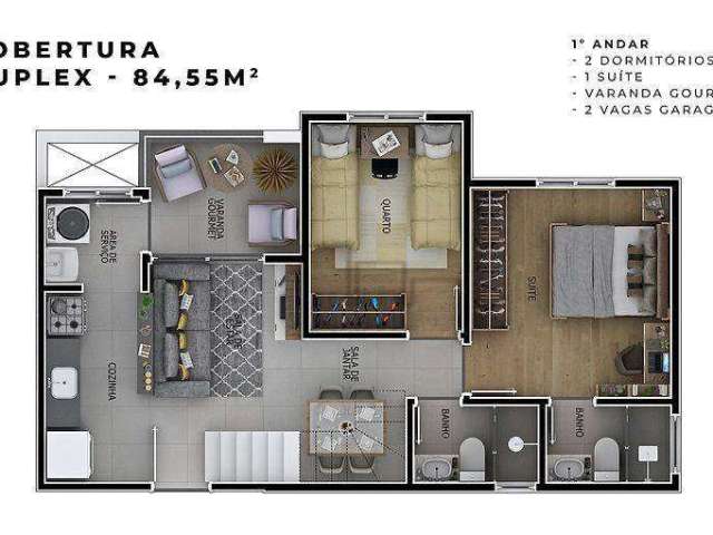 Apartamento à venda, 84 m² por R$ 598.950,00 - Parque Campolim - Sorocaba/SP