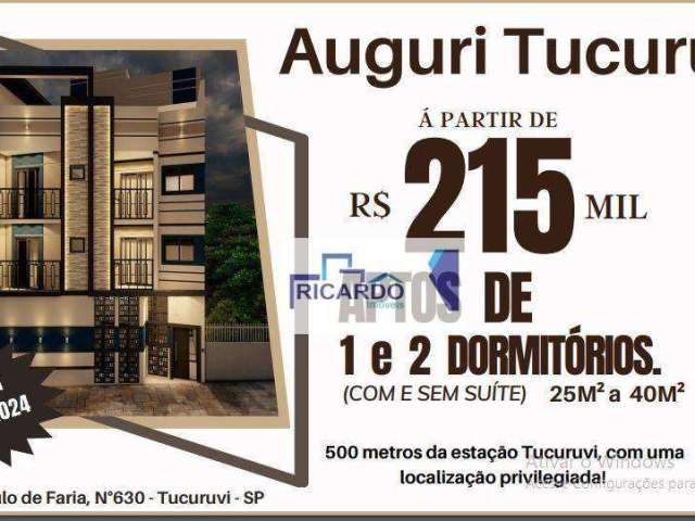 Apartamentos com 1 ou 2 dormitórios à venda, próximo do Metrô Tucuruvi - Vila Gustavo - São Paulo/SP