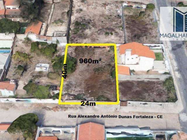 Terreno à venda, 960 m² por R$ 799.000,00 - Dunas - Fortaleza/CE