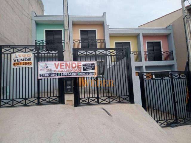 Sobrados novos com 2 dormitórios à venda, 60 m² por R$ 270.000 - Portal Das Alamedas - Franco da Rocha/SP