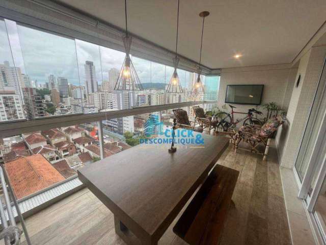 Apartamento à venda, 155 m² por R$ 1.700.000,00 - Embaré - Santos/SP