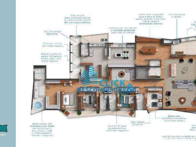 Apartamento - venda - 4 ou 3 suítes - lançamento 2027 - lazer - gonzaga - santos/sp (ap7995)