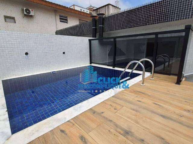 Casa sobreposta alta - venda - 3 quartos (3 suítes) - piscina - embaré - santos/sp (ca0869)