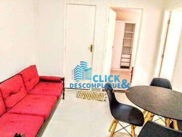 Apartamento - locação - 2 quartos (1 suíte) - gonzaga - santos/sp (ap7976)