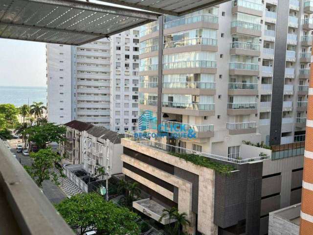 Apartamento - venda - 1 quarto - vista mar - boqueirão - santos/sp (ap8464)