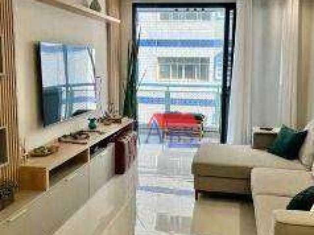 Apartamento com 3 dormitórios à venda, 120 m² por R$ 860.000,00 - Tupi - Praia Grande/SP