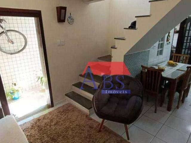 Sobrado com 2 dormitórios à venda, 93 m² por R$ 365.000 - Vila Voturuá - São Vicente/SP