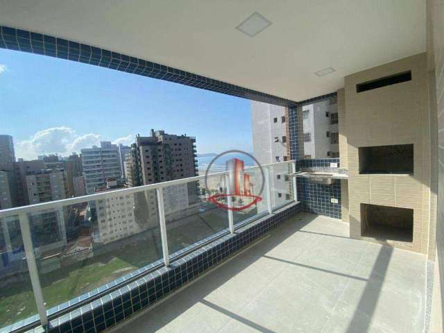 Apartamento novo de 3 dormitórios com vista mar