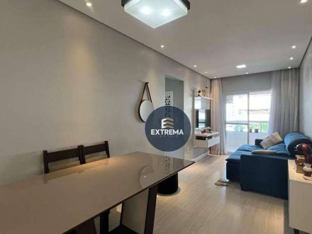 Apartamento com 2 dormitórios à venda, 58 m² por R$ 379.000,00 - Vila Guilhermina - Praia Grande/SP