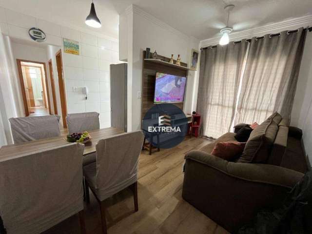 Apartamento com 2 dormitórios à venda, 58 m² por R$ 400.000 - Vila Guilhermina - Praia Grande/SP