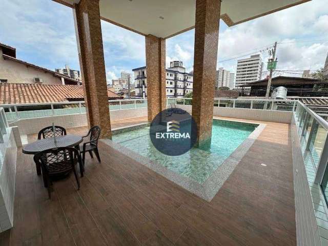 Apartamento com 2 dormitórios à venda, 75 m² por R$ 385.000,00 - Vila Guilhermina - Praia Grande/SP